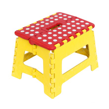 Portable Kitchen Folding Step Stool 12 inch Plastic Foldable Step Stool, Non Slip Plastic Stepping Stool, Holds Up to 300 Pounds